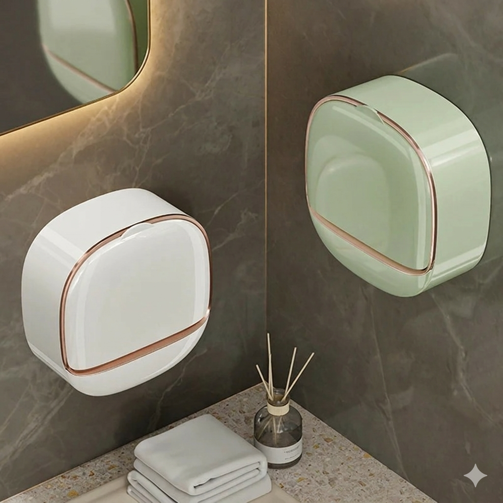 Premium Wall-Mounted Luxury Soap Holder - Punch-Free & Elegant Design