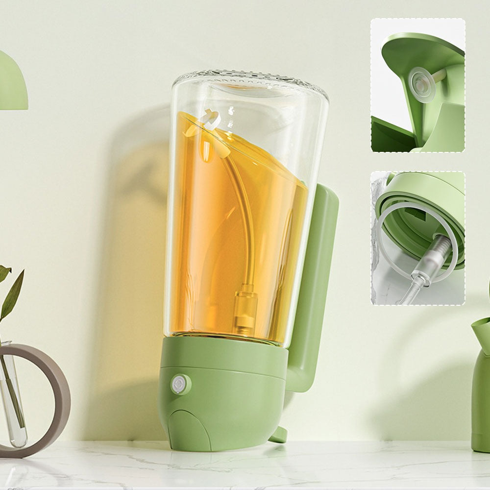 2-in-1 Glass Oil Dispenser & Vinegar Sprayer – Leak-Proof Kitchen Oil Bottle