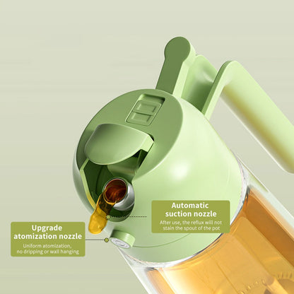 2-in-1 Glass Oil Dispenser & Vinegar Sprayer – Leak-Proof Kitchen Oil Bottle
