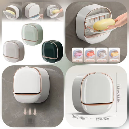 Premium Wall-Mounted Luxury Soap Holder - Punch-Free & Elegant Design