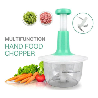 SmarterCartly™ Multifunction Hand Food Chopper – Manual Vegetable & Meat Grinder with Sharp Stainless Steel Blades