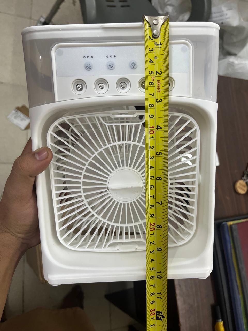 SmarterCartly™ Portable Air Cooler Fan – 5 Spray Humidifier & 7-Color LED Night Light